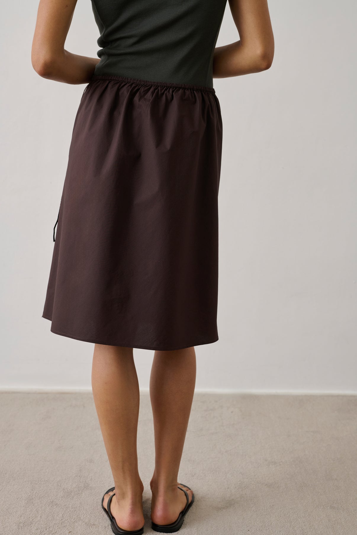 Jupe Houna - Marron Foncé - Coton - Femme vue 4