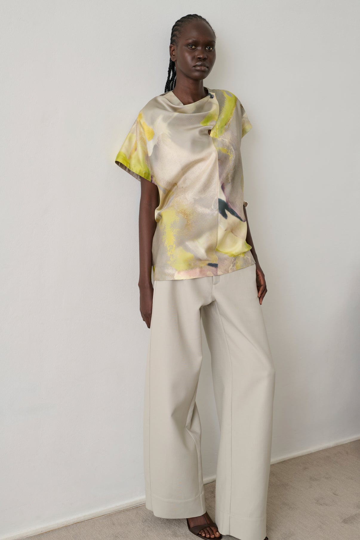 Blouse Heloise - Jaune - Soie - Femme vue 2