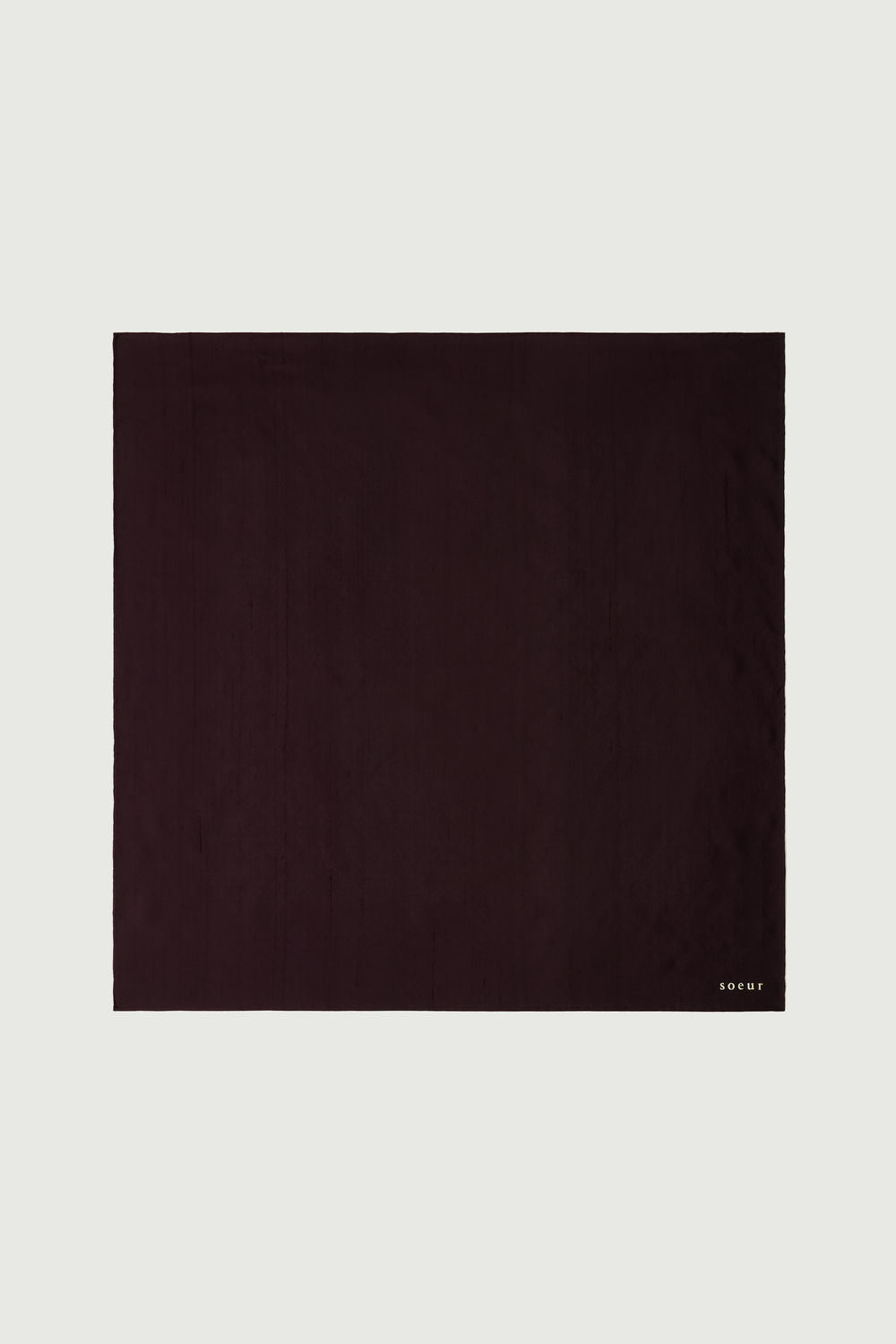 Foulard Square - Aubergine - Soie - Femme