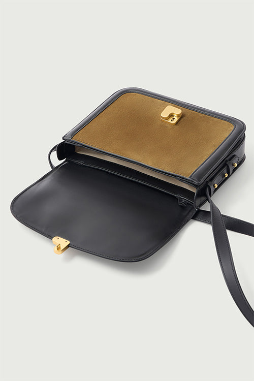 Sac Bellissima Maxi - Bronze/Noir - Cuir - Femme vue 5